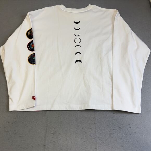 Ilthy NASA Total Solar Eclipse Shirt Medium Unisex White 2024 Rare Space X Moon - Picture 8 of 9